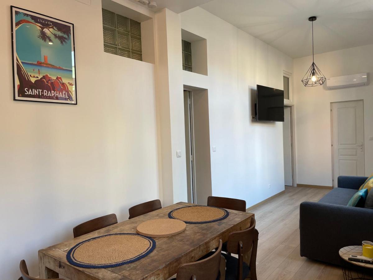 Villa Honore, Veritable Tout A Pied, Plein Centre-Ville, Plage A 5Min A Pied Saint-Raphael  Luaran gambar